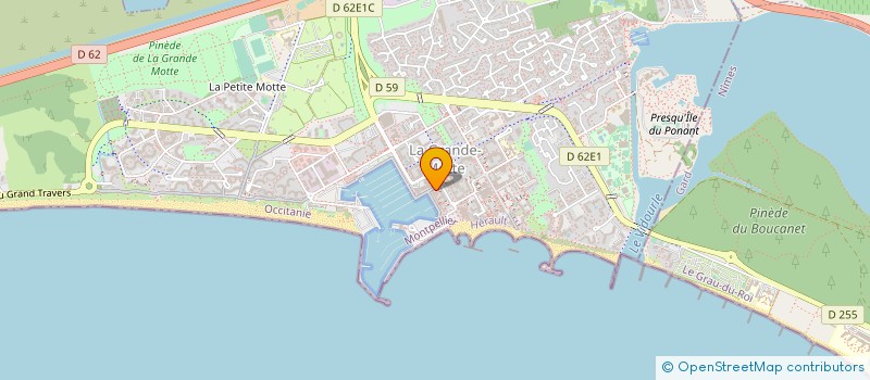 localisation de l'entreprise MADAME DANIELLE GOYARD  LA GRANDE-MOTTE