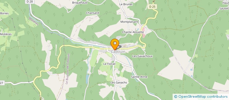 localisation de l'entreprise MADAME DANIELLE GUILMET  LE BUISSON-DE-CADOUIN