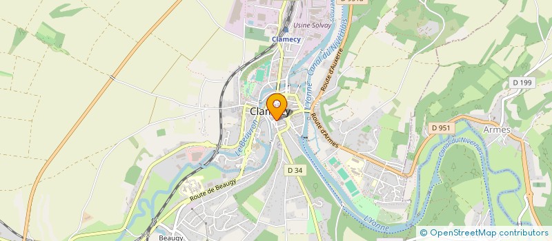 localisation de l'entreprise MADAME DANIELLE GUIMARD à CLAMECY