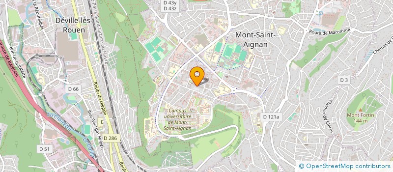 localisation de l'entreprise MADAME DANIELLE HORCHOLLE  MONT-SAINT-AIGNAN