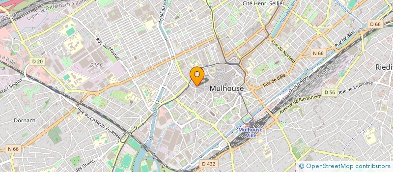 localisation de l'entreprise MADAME DANIELLE HUYN  MULHOUSE