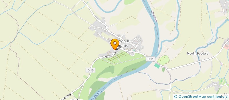 localisation de l'entreprise MADAME DANIELLE HYENNE  LONGWY-SUR-LE-DOUBS