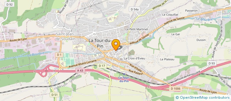 localisation de l'entreprise MADAME DANIELLE ISOARDO à LA TOUR-DU-PIN