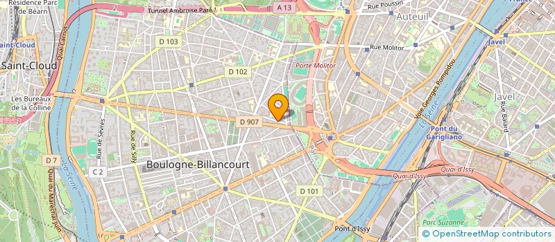 localisation de l'entreprise MADAME DANIELLE IWASZKIEWICZ à BOULOGNE-BILLANCOURT