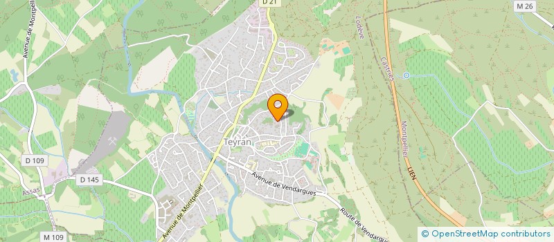 localisation de l'entreprise MADAME DANIELLE JAME  TEYRAN