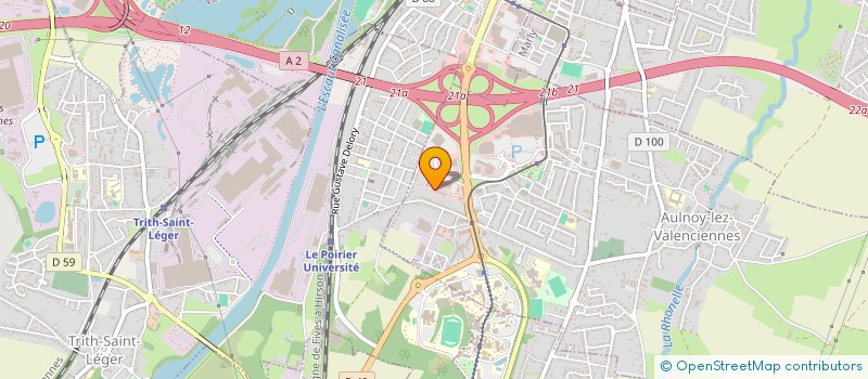 localisation de l'entreprise MADAME DANIELLE JARRY  AULNOY-LEZ-VALENCIENNES