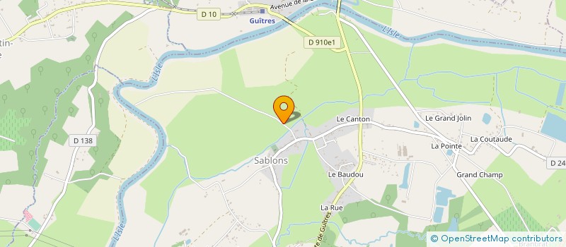 localisation de l'entreprise MADAME DANIELLE JAUSEAU  SABLONS