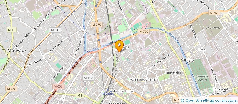 localisation de l'entreprise MADAME DANIELLE KAGANOV  ROUBAIX