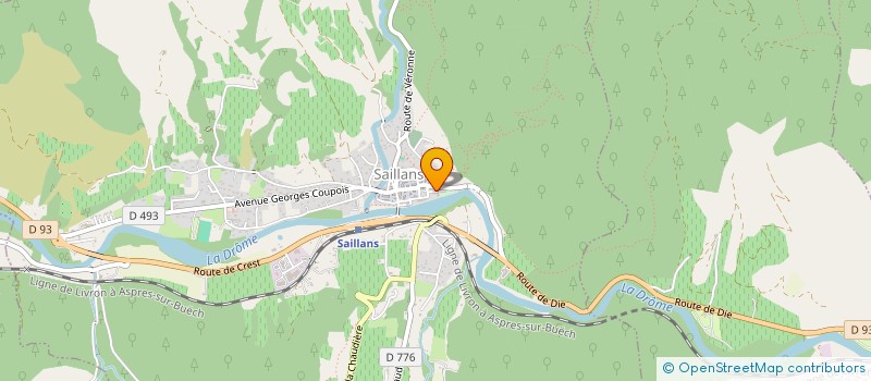 localisation de l'entreprise MADAME DANIELLE KRAHEMBUHL  SAILLANS