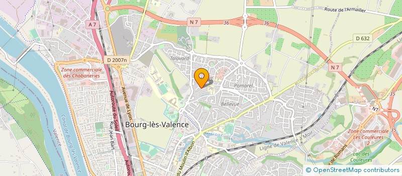 localisation de l'entreprise MADAME DANIELLE LADRET à BOURG LES VALENCE