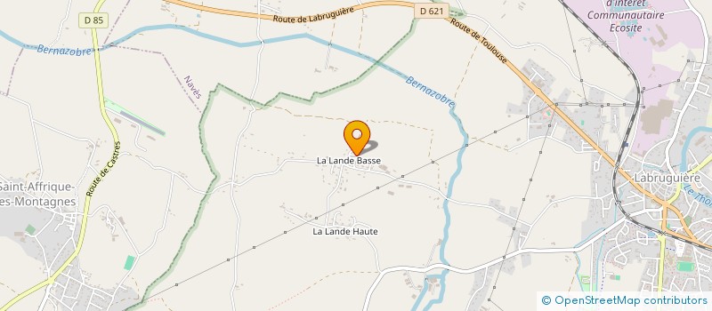 localisation de l'entreprise MADAME DANIELLE LAFON  LABRUGUIERE