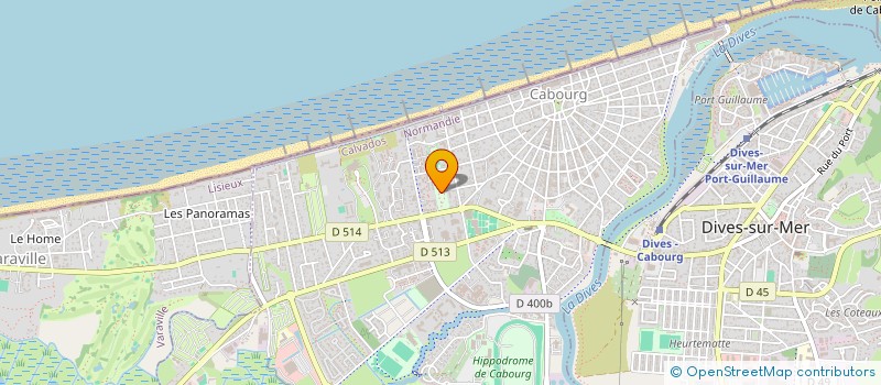 localisation de l'entreprise MADAME DANIELLE LAJOUS  CABOURG