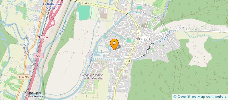 localisation de l'entreprise MADAME DANIELLE LAUGIER  ORAISON