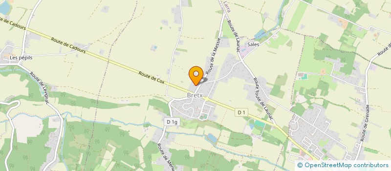 localisation de l'entreprise MADAME DANIELLE LAVIGNE  BRETX