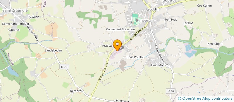 localisation de l'entreprise MADAME DANIELLE LE BELLEC  PENVENAN