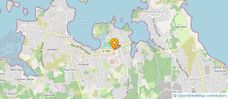localisation de l'entreprise MADAME DANIELLE LE BIVIC  TREGASTEL
