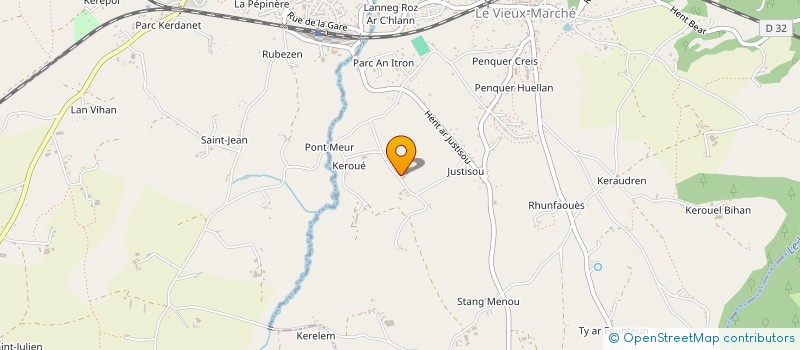 localisation de l'entreprise MADAME DANIELLE LE BONNIEC  LE VIEUX-MARCHE