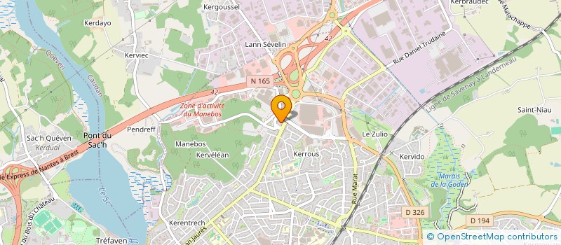 localisation de l'entreprise MADAME DANIELLE LE CORRE  LANESTER