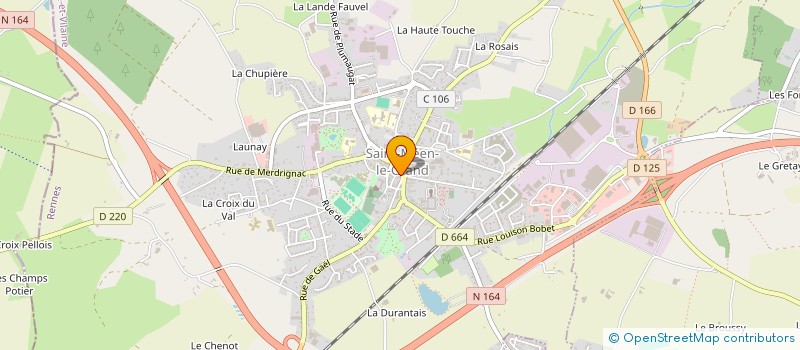 localisation de l'entreprise MADAME DANIELLE LE TEXIER  MERDRIGNAC