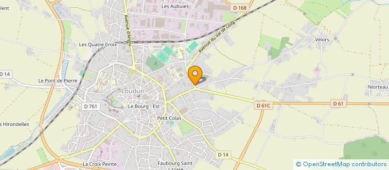 localisation de l'entreprise MADAME DANIELLE LEBLOIS  LOUDUN