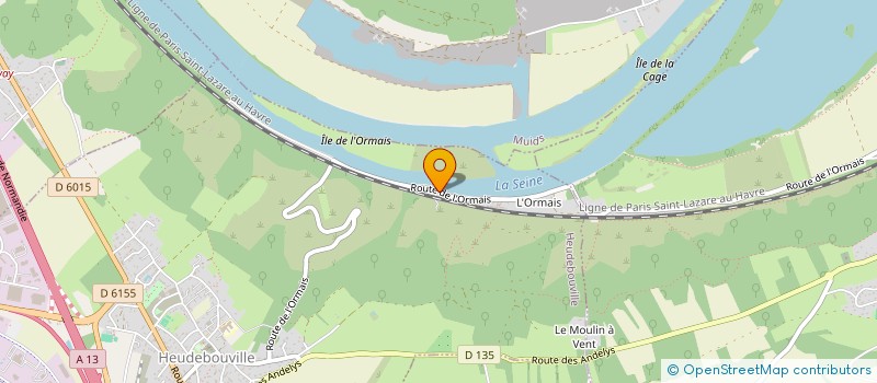 localisation de l'entreprise MADAME DANIELLE LEFEBVRE  HEUDEBOUVILLE