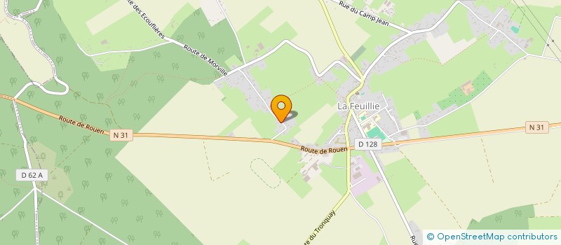 localisation de l'entreprise MADAME DANIELLE LEFEVRE  LA FEUILLIE