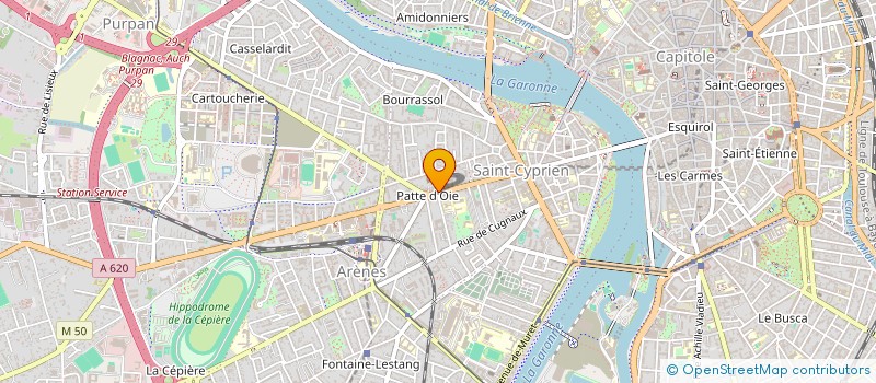 localisation de l'entreprise MADAME DANIELLE LEFRANC  TOULOUSE