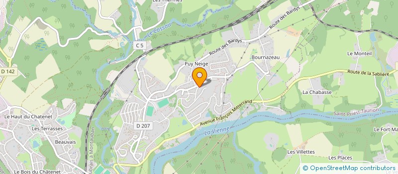 localisation de l'entreprise MADAME DANIELLE LEHMANN à LE PALAIS-SUR-VIENNE