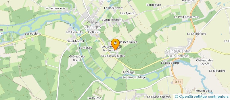 localisation de l'entreprise MADAME DANIELLE LELARGE à CHEDIGNY
