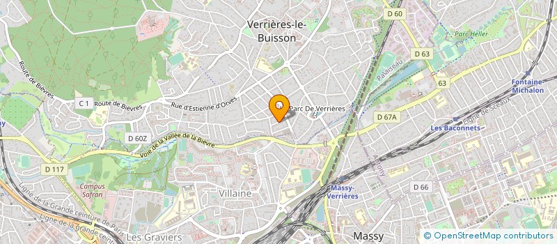 localisation de l'entreprise MADAME DANIELLE LEONARD à VERRIERES-LE-BUISSON