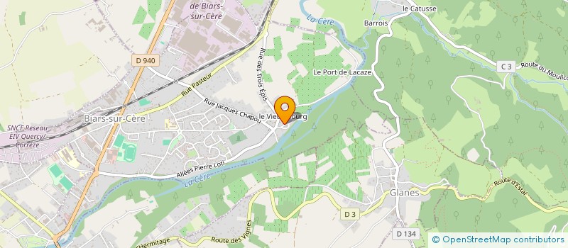 localisation de l'entreprise MADAME DANIELLE LESCUR  BIARS-SUR-CERE