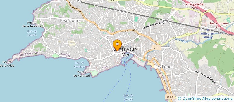 localisation de l'entreprise MADAME DANIELLE LEYRAHOUX à SANARY-SUR-MER