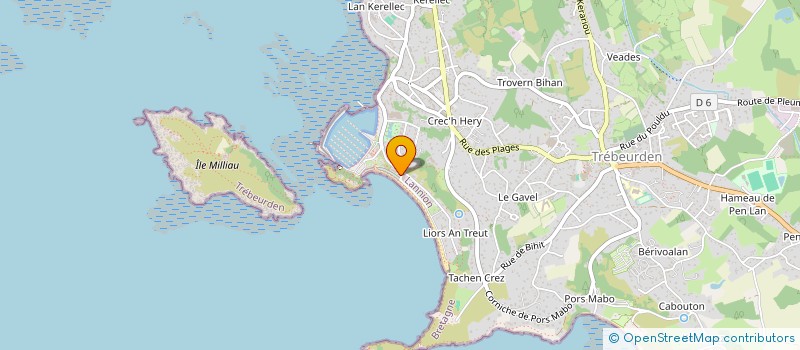 localisation de l'entreprise MADAME DANIELLE LOHOU  TREBEURDEN