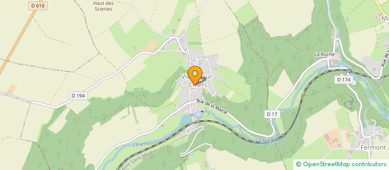 localisation de l'entreprise MADAME DANIELLE LOLL  VIVIERS-SUR-CHIERS