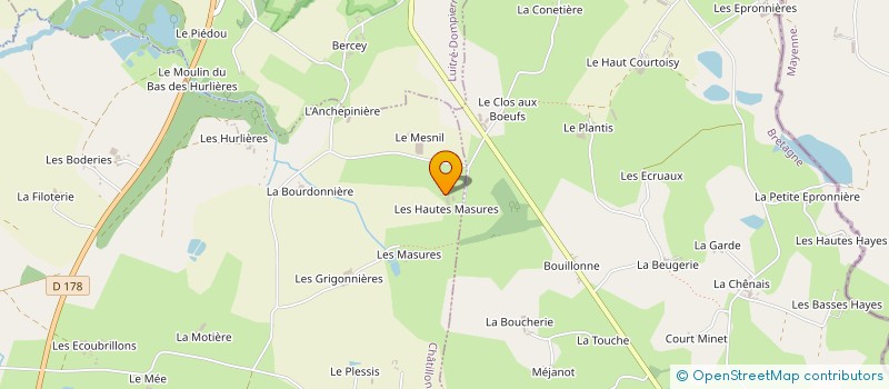 localisation de l'entreprise MADAME DANIELLE LORRE  CHATILLON-EN-VENDELAIS