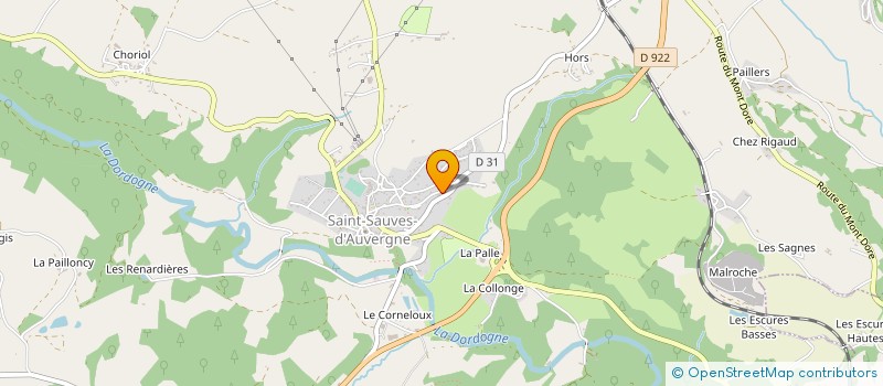 localisation de l'entreprise MADAME DANIELLE LOTZ  SAINT-SAUVES-D AUVERGNE