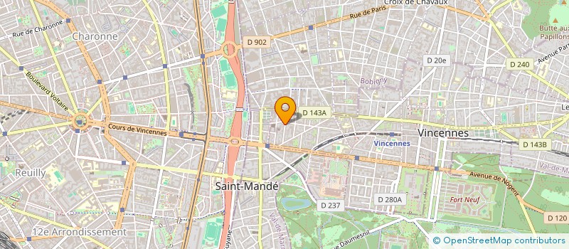 localisation de l'entreprise MADAME DANIELLE MACRE à VINCENNES