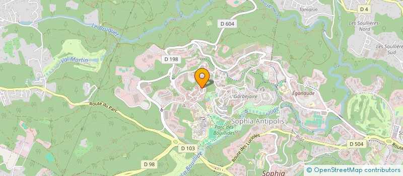 localisation de l'entreprise MADAME DANIELLE MAILLOT  VALBONNE