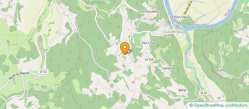 localisation de l'entreprise MADAME DANIELLE MAILLOT  CASTELNAUD-LA-CHAPELLE