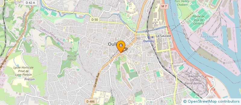 localisation de l'entreprise MADAME DANIELLE MANILLIER  OULLINS-PIERRE-BENITE