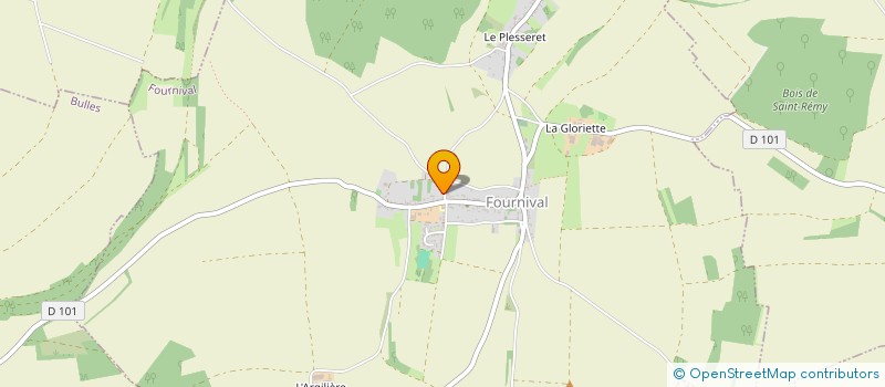 localisation de l'entreprise MADAME DANIELLE MANLAY  FOURNIVAL