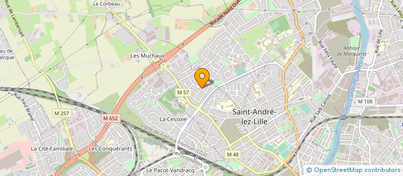 localisation de l'entreprise MADAME DANIELLE MARGA  SAINT-ANDRE-LEZ-LILLE