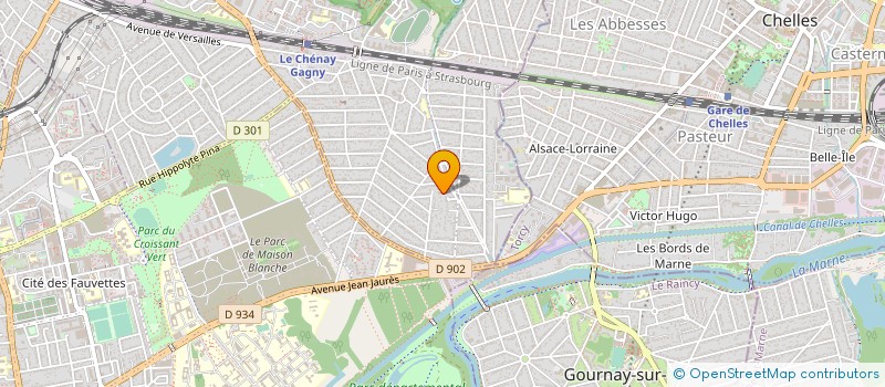 localisation de l'entreprise MADAME DANIELLE MARIE DUBAND  GAGNY