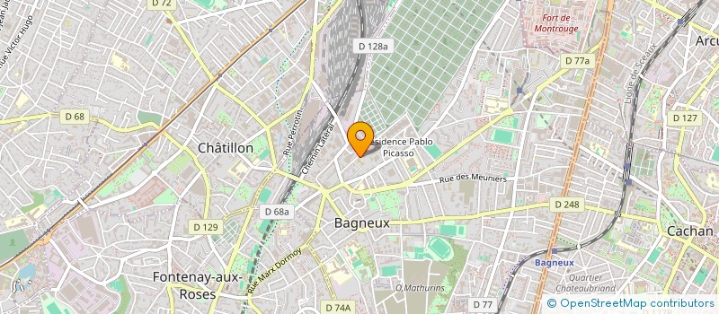 localisation de l'entreprise MADAME DANIELLE MARINIER à BAGNEUX