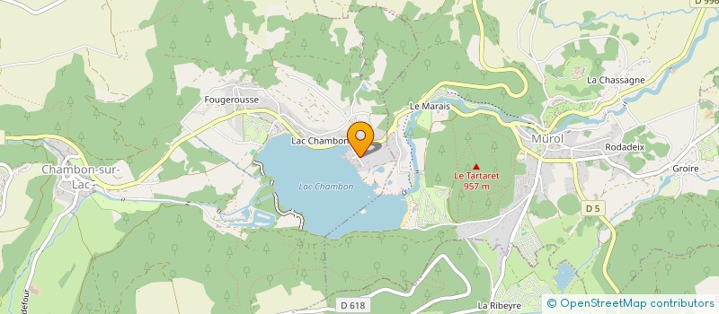 localisation de l'entreprise MADAME DANIELLE MARLET  CHAMBON-SUR-LAC