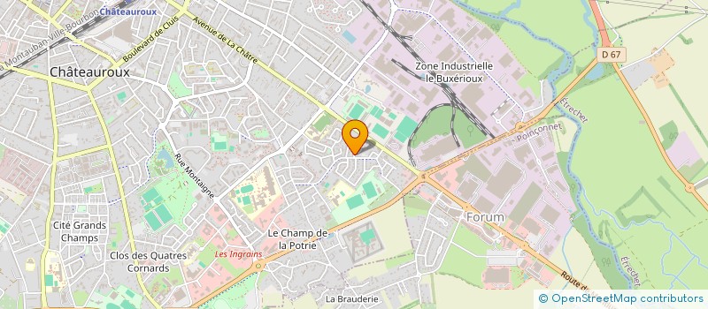 localisation de l'entreprise MADAME DANIELLE MARSAT à CHATEAUROUX