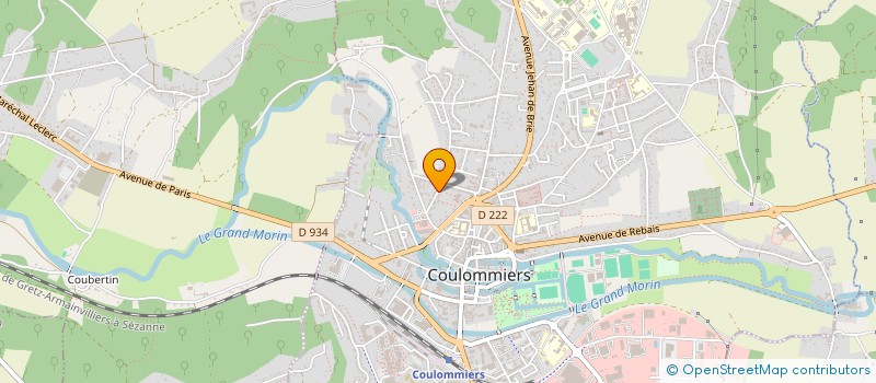 localisation de l'entreprise MADAME DANIELLE MARTIN  COULOMMIERS