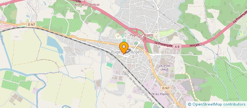 localisation de l'entreprise MADAME DANIELLE MARTINEZ  PUGET-SUR-ARGENS