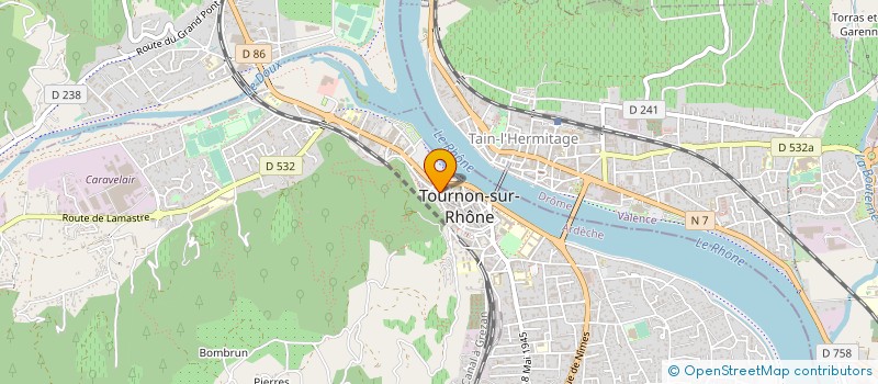 localisation de l'entreprise MADAME DANIELLE MARTINEZ à TOURNON-SUR-RHONE