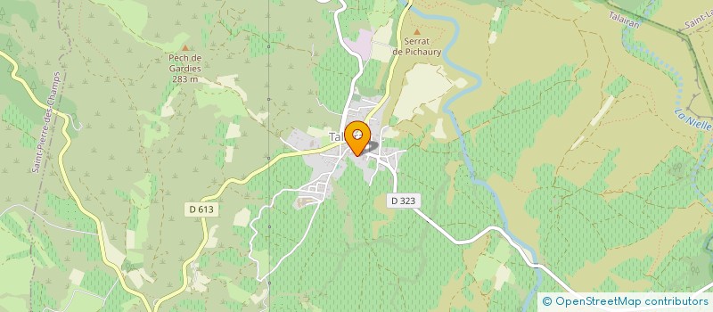 localisation de l'entreprise MADAME DANIELLE MAUGARD  TALAIRAN